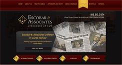 Desktop Screenshot of escobarlaw.com