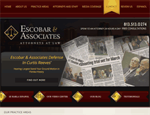 Tablet Screenshot of escobarlaw.com